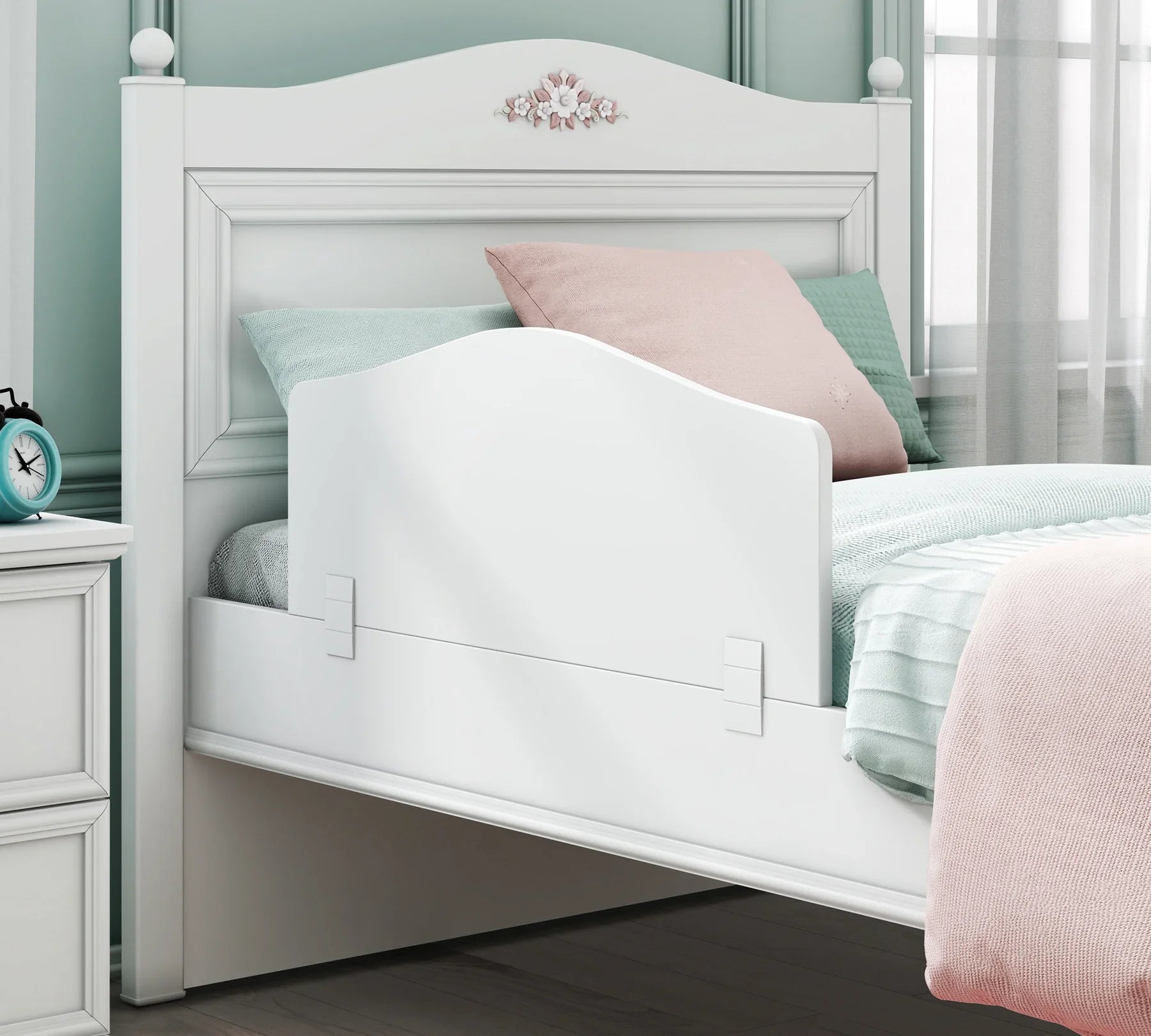 Предпазна преграда за легло «Rustic White»