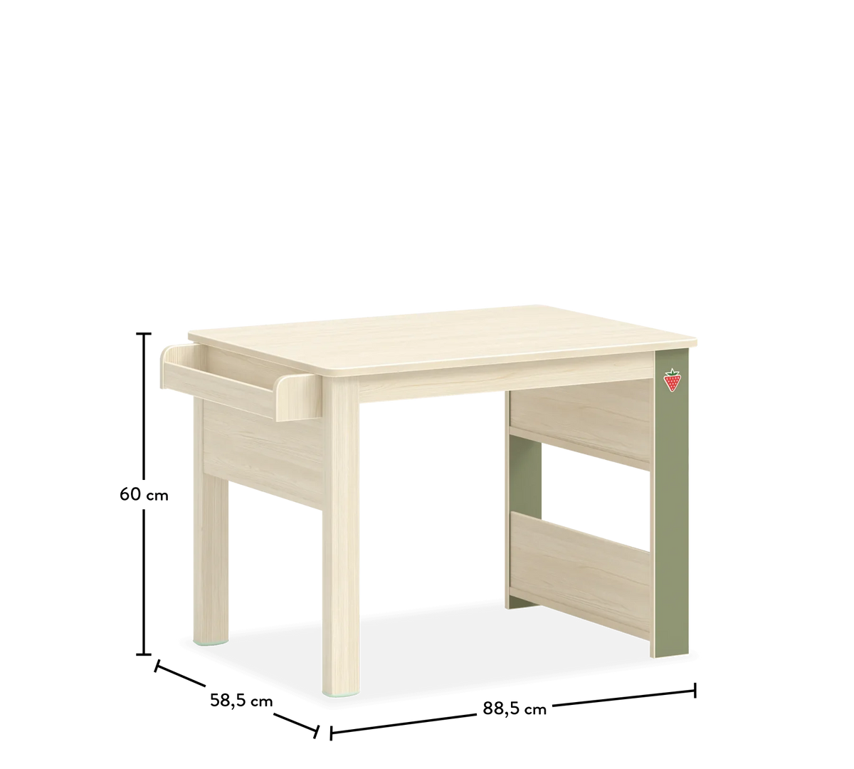 Игрално бюро «Montes Natural» + етажерка, размери 89х60х59см