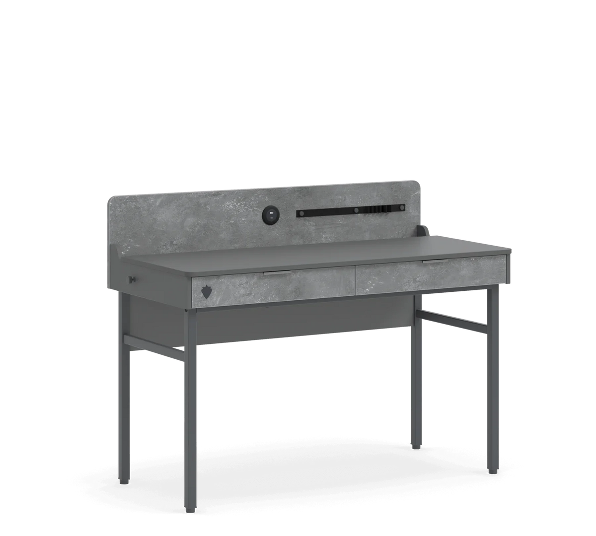 Бюро «Space Gray» с USB зарядна станция, размер 128x96x61