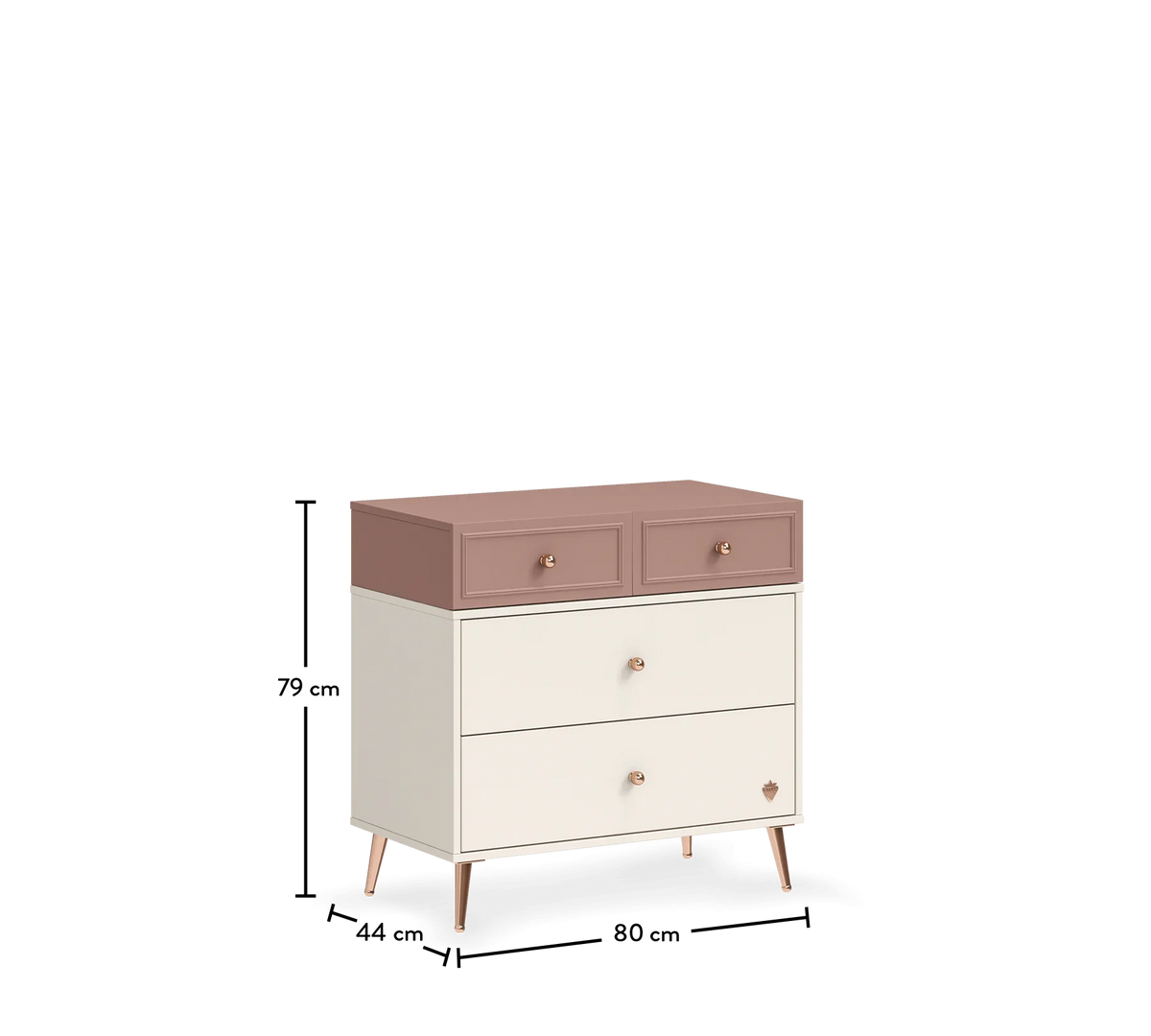 Скрин «Elegance» с четири чекмеджета, размер 80х79х44см