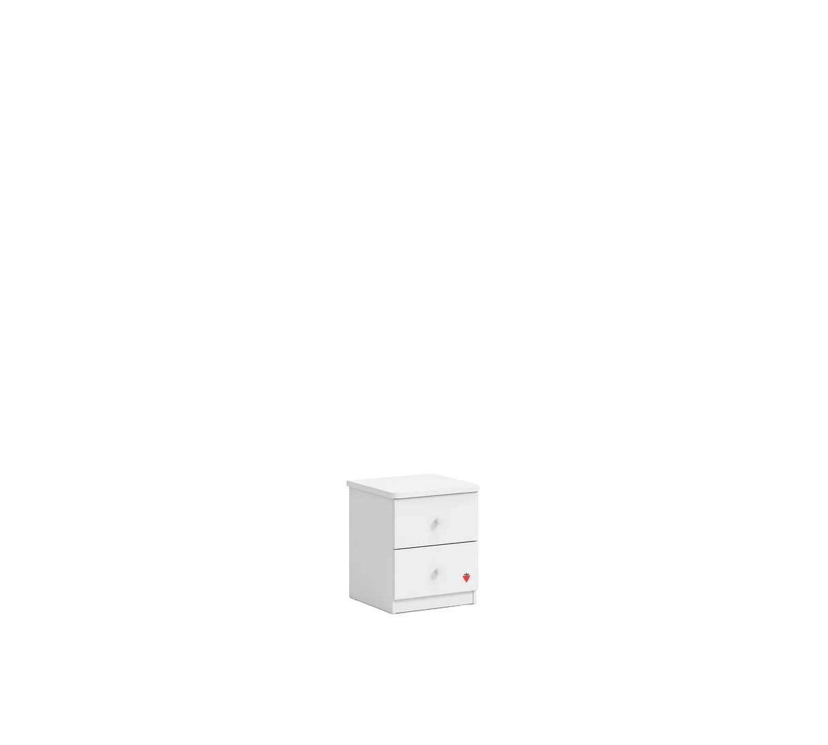 Нощно шкафче «Varia White» + две чекмеджета, размер 43х50х42см