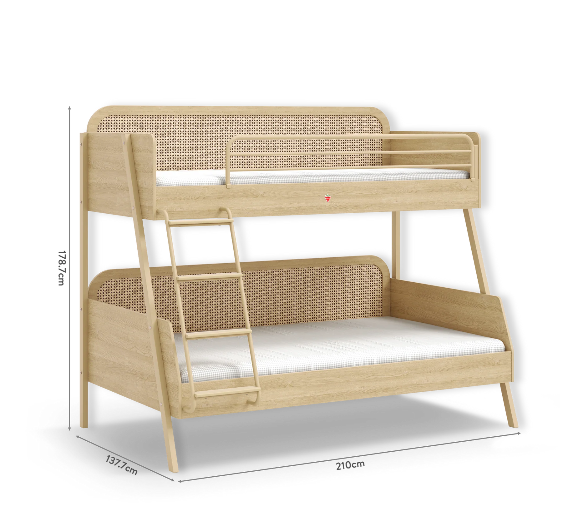 Двуетажно легло «Loof» за матраци с размер 90x200см и 120х200см