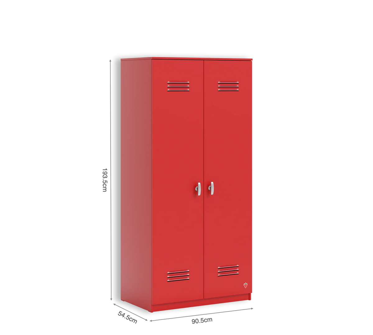 Двукрилен гардероб «Locker Red» - ширина 90см