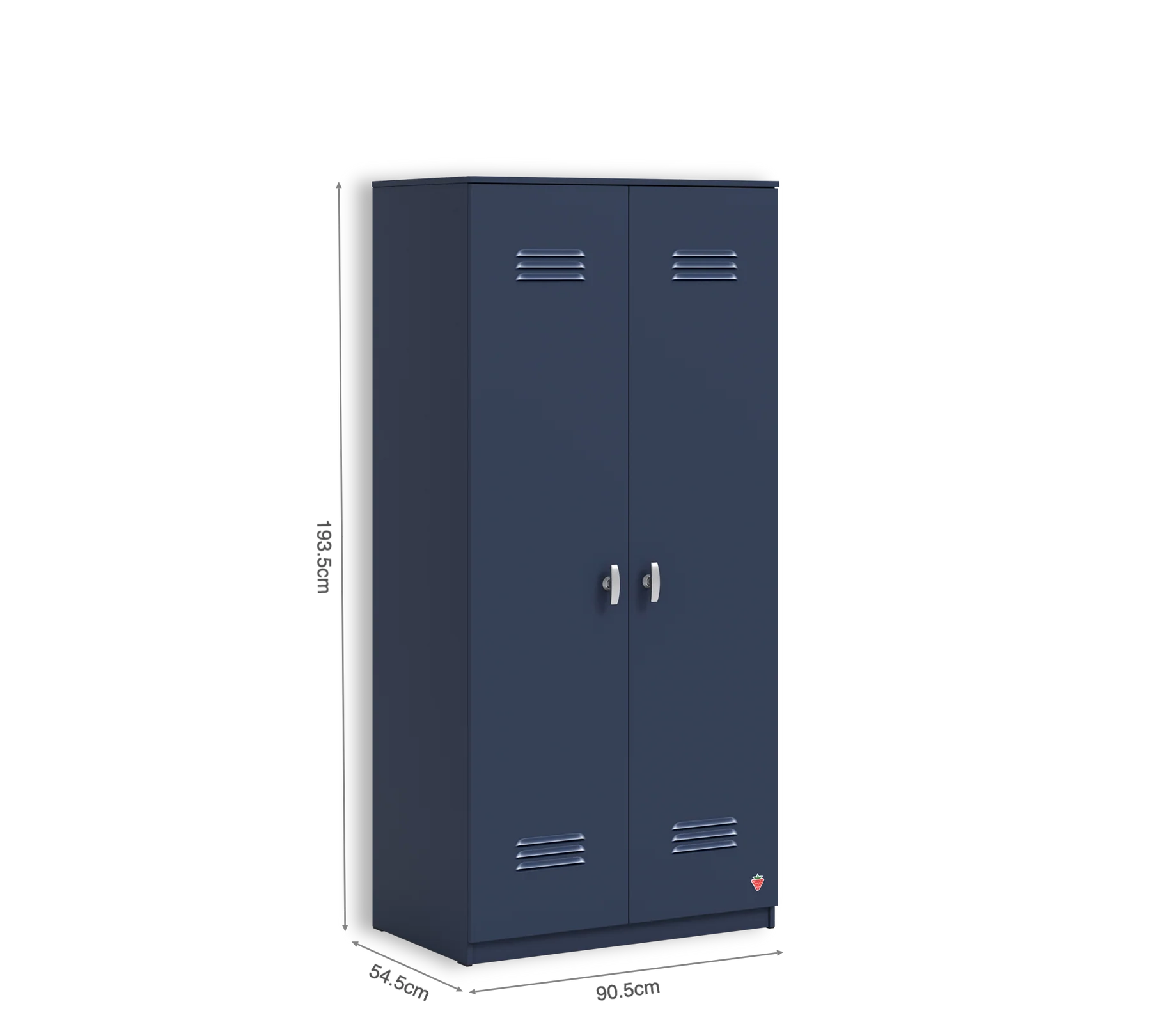 Двукрилен гардероб «Locker Dark blue» - ширина 90см