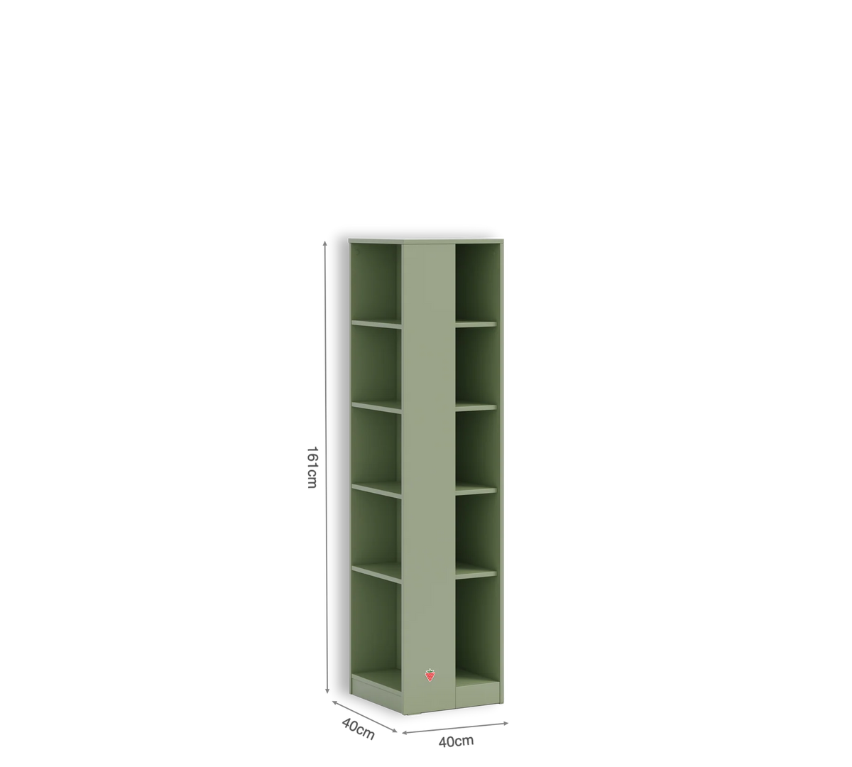 Библиотека «Green» с размер 40x161x40см
