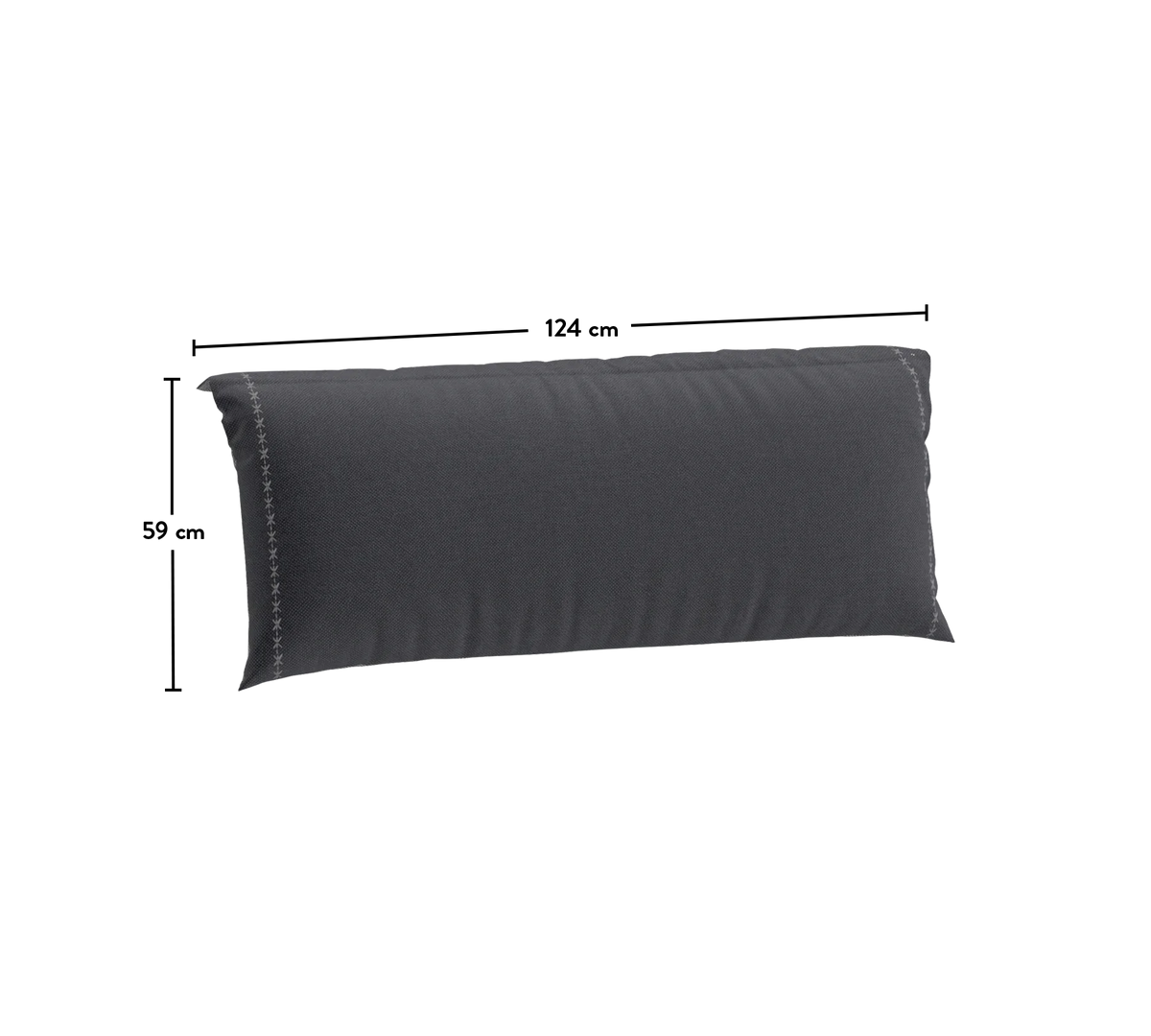 Възглавница «Anthracite-Grey» - двулицева, за табла, размер 120x200см