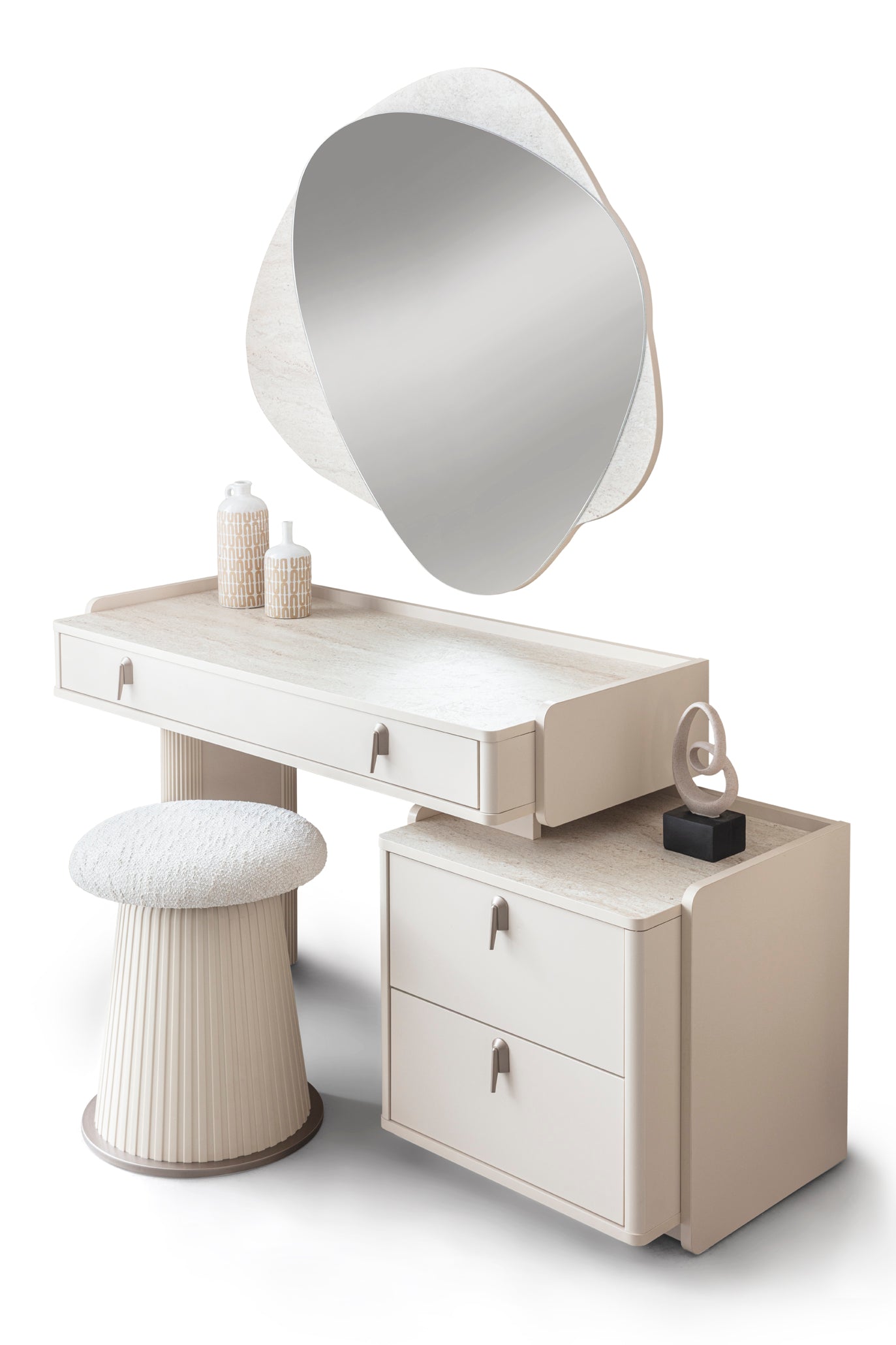 Тоалетка «Mabel» с три чекмеджета, размер 140х80х49см