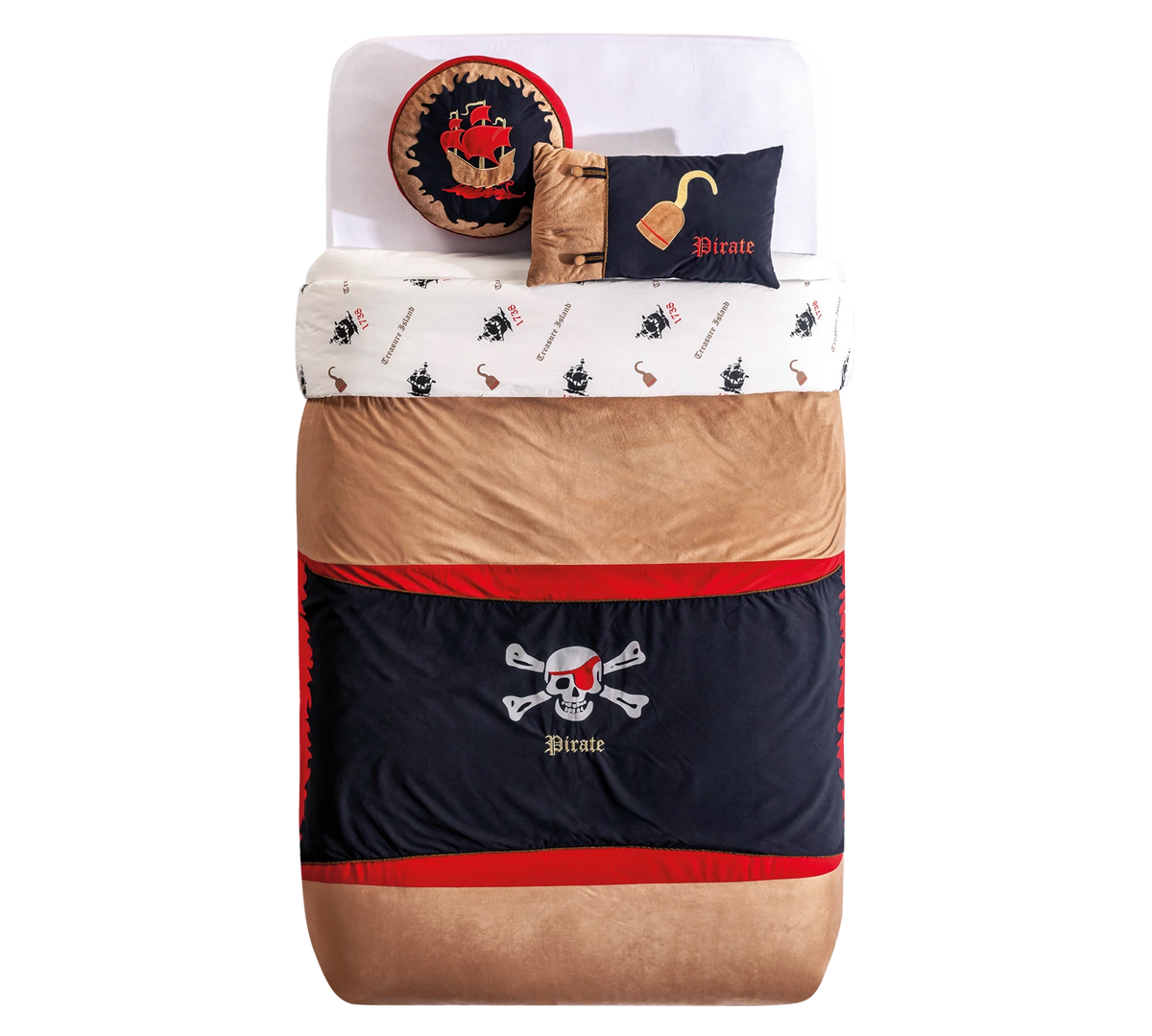 Покривало за легло «Pirate Hook» + калъфка, с възглавница, размер 90-100см