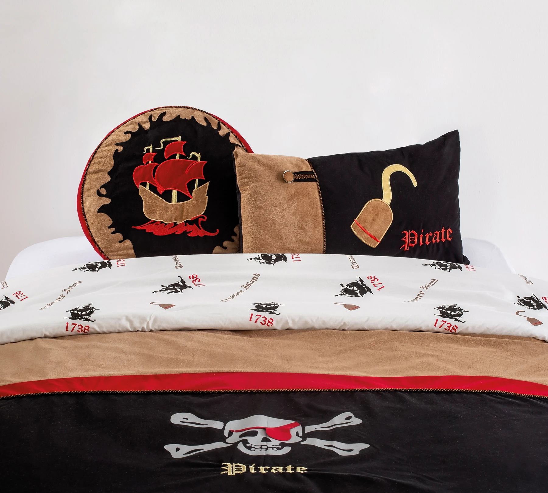 Покривало за легло «Pirate Hook» + калъфка, с възглавница, размер 90-100см