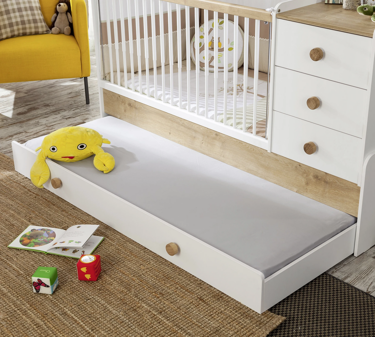 Трансформираща се бебешка кошара - легло «Natura Baby Sl» за матраци 80x130см и 80x180cm