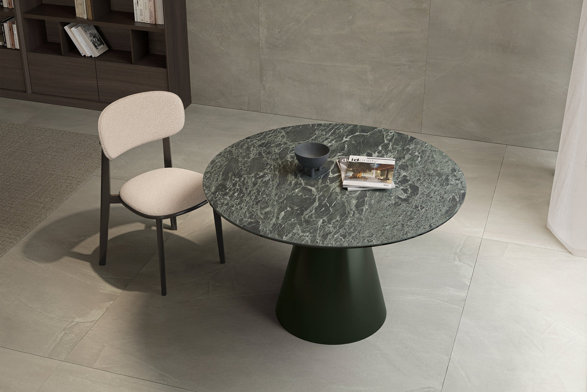 Трапезна маса «Agate» + керамичен плот, размер 120х75х120см