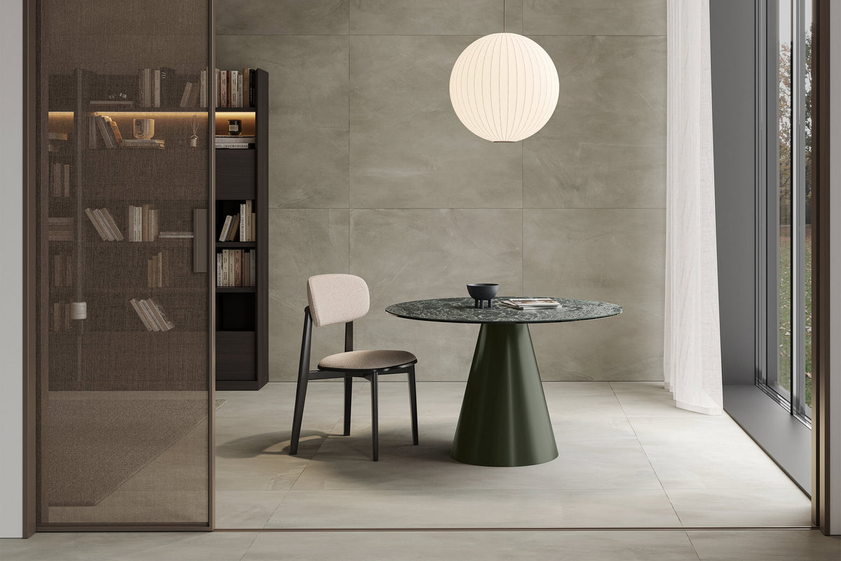 Трапезна маса «Agate» + керамичен плот, размер 120х75х120см