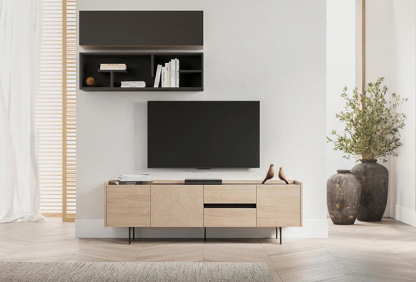 ТВ шкаф «Terra» с крачета, с размер 180х57х47см