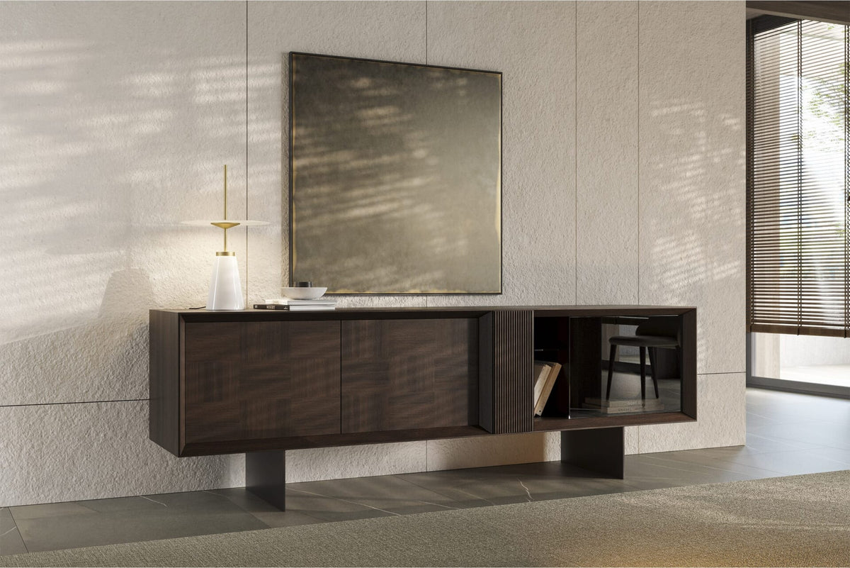 Бюфет «Heritage Smoke Oak» с естествен фурнир, размер 235х78х50см