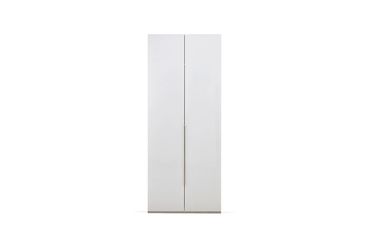 Двукрилен гардероб «Legato White» - чекмеджета, ширина 91см