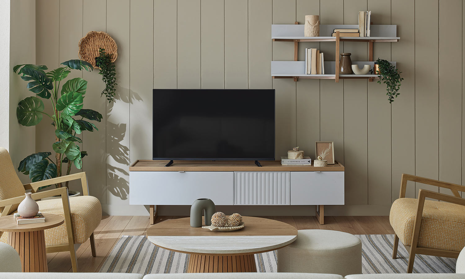 ТВ етажерка за стена «Puerta»
