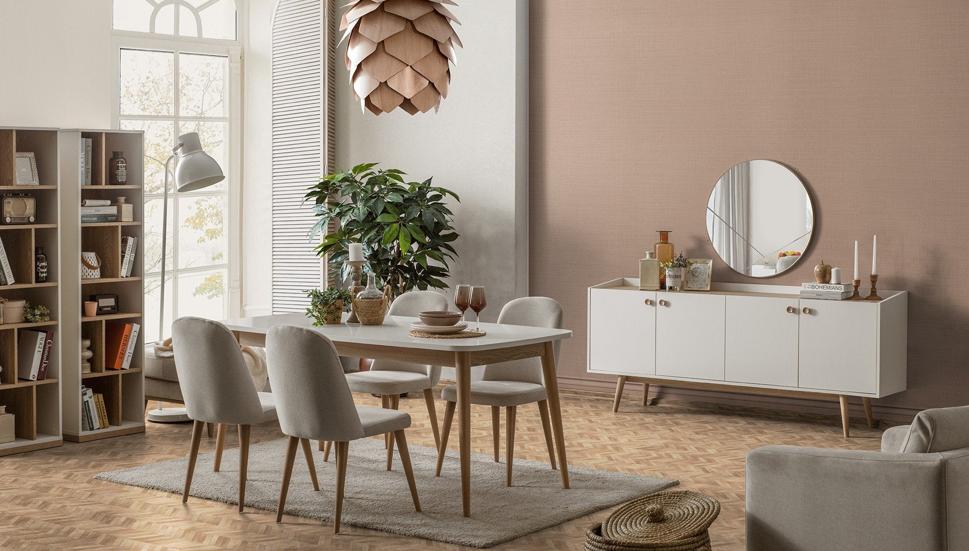 Трапезна маса «Bohem» с размер 176х78х95см