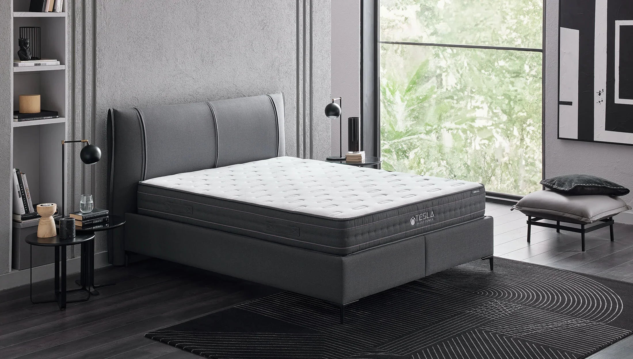 Матрак «Tesla Sleep Power» с лятна и зимна страна, с покет пружинна система, 25 см