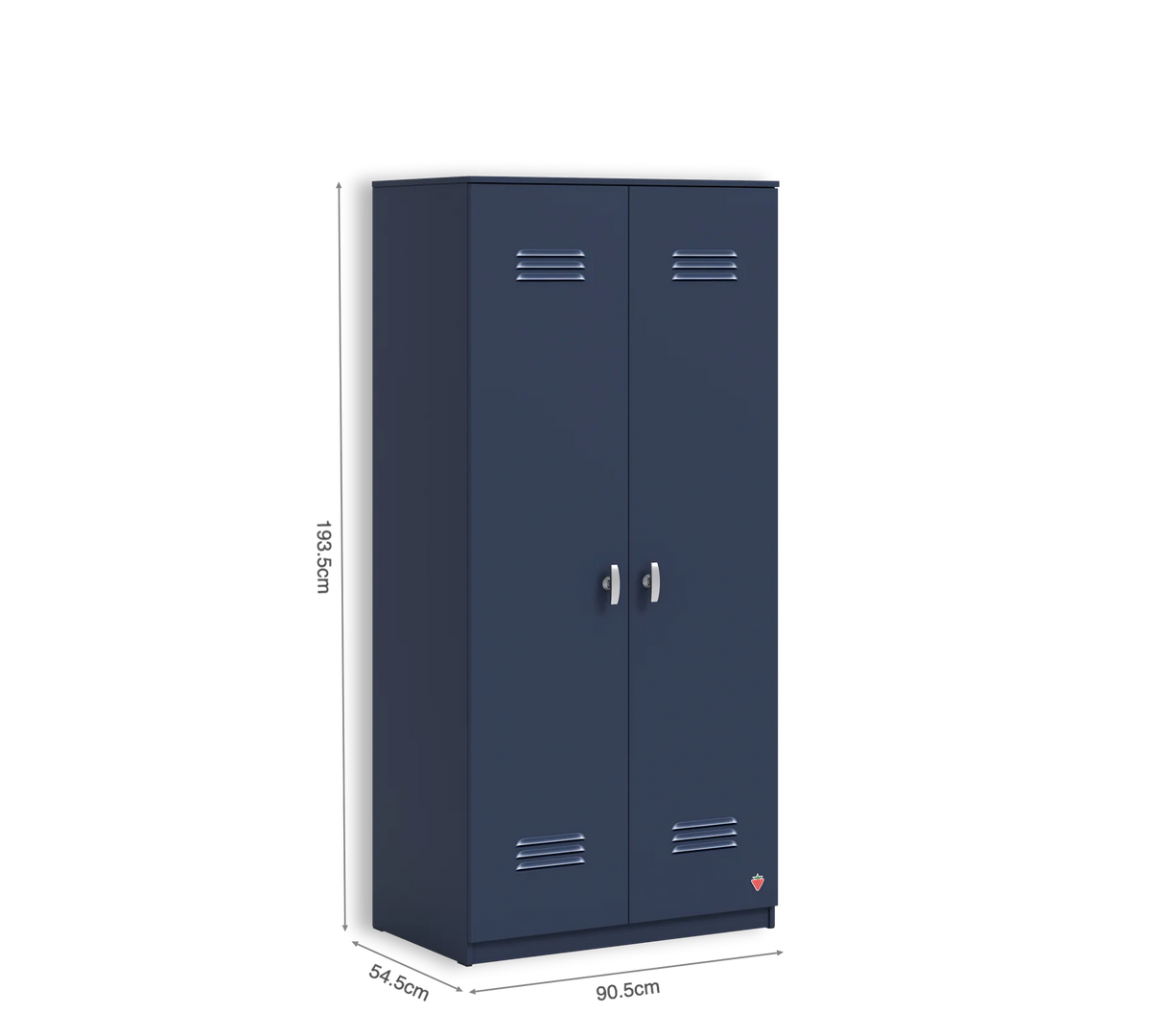 Двукрилен гардероб «Locker Dark blue» - ширина 90см