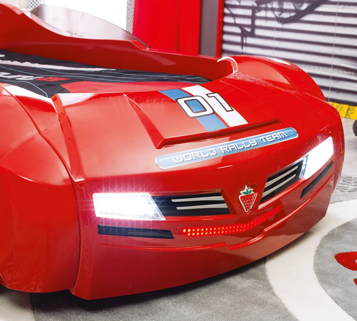 Легло-кола «Biturbo» + LED осветление, за матрак 90х195см