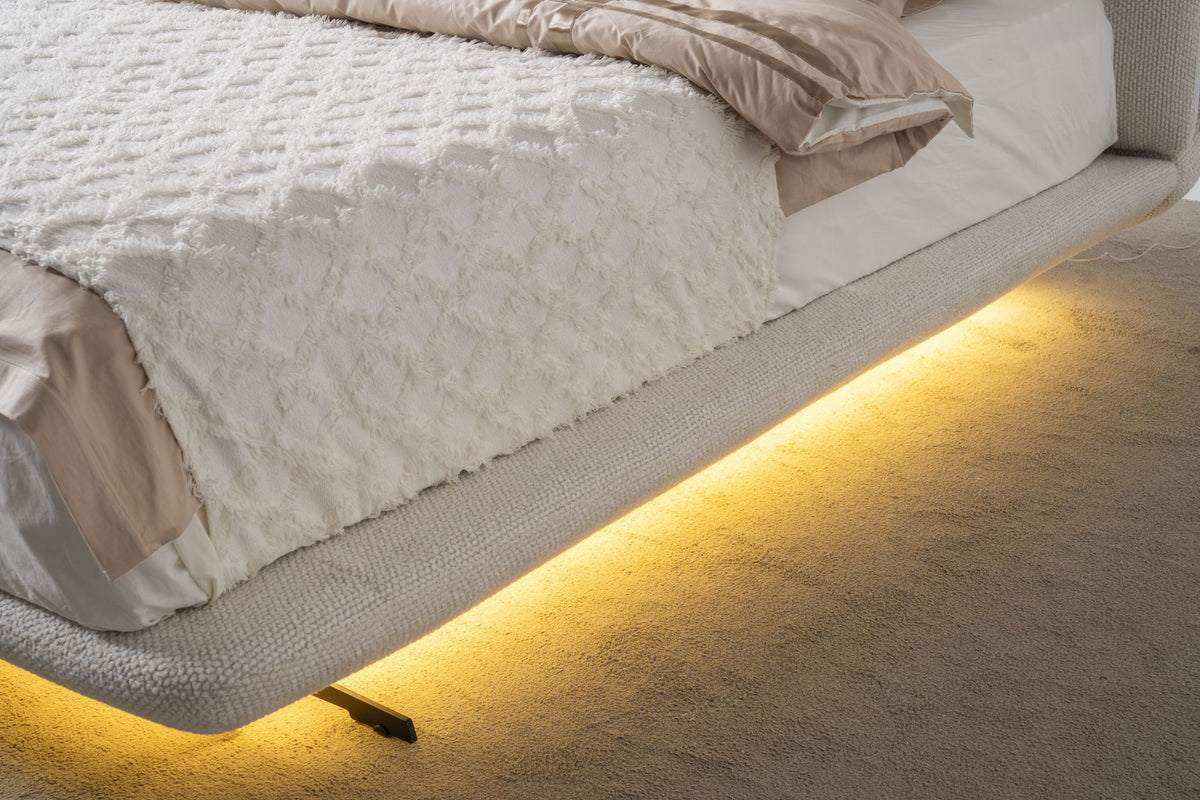 Тапициранo легло «Messina» + LED осветление, 160x200см