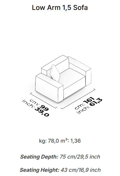 15 модула за модулен диван «Cubic»