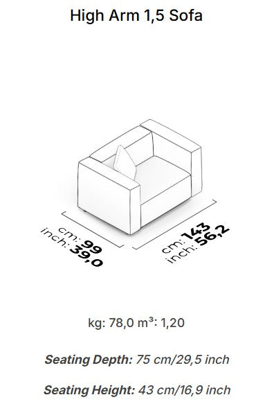 15 модула за модулен диван «Cubic»