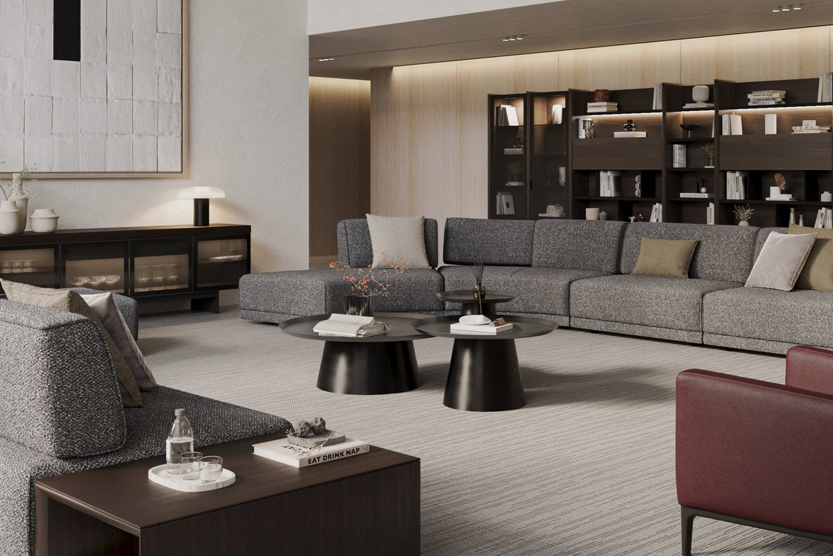 Холна маса «Harmony Small» с метален плот, размер 80х43х80см