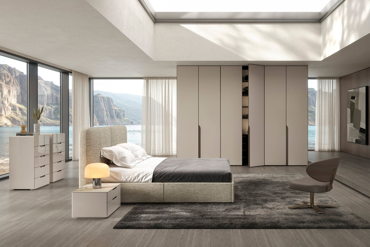 Нощно шкафче «Tulsa Slim» + две чекмеджета, керамичен плот, с избор на размер