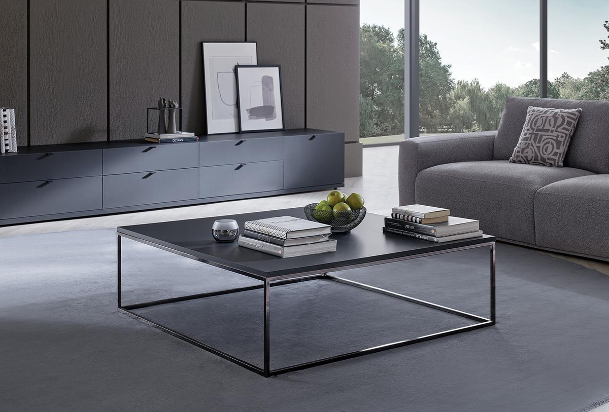 Холна маса «Legato Black» с размер 110х35х110см