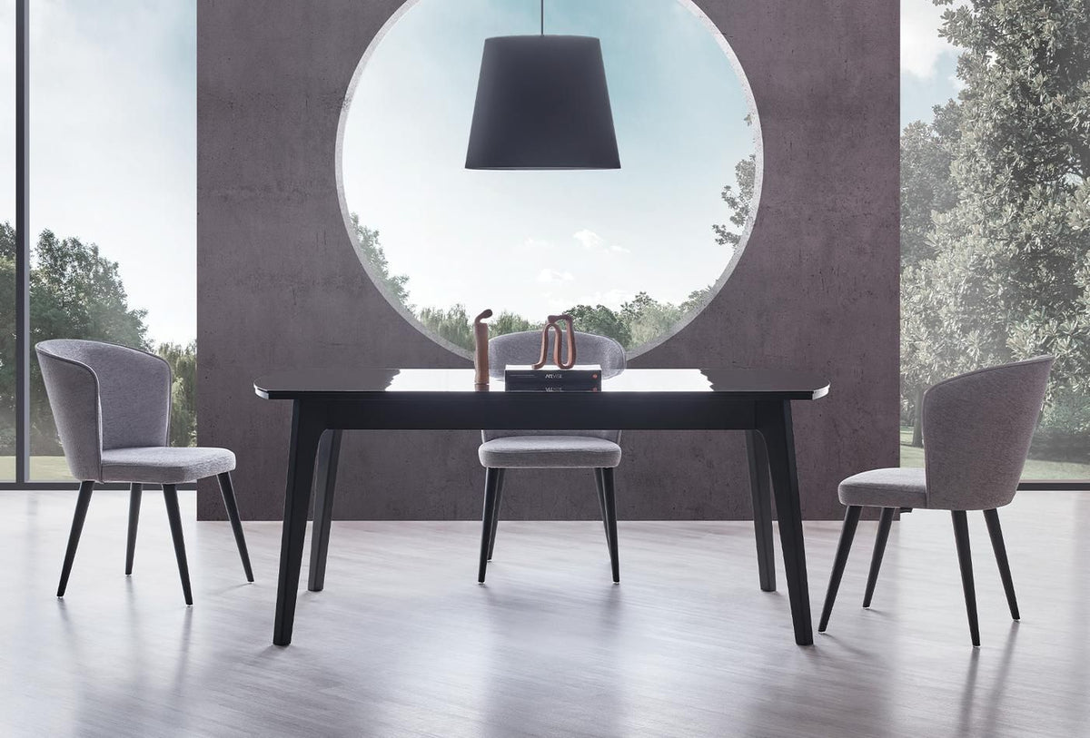 Трапезна маса «Legato Black» с размер 180х76х100см