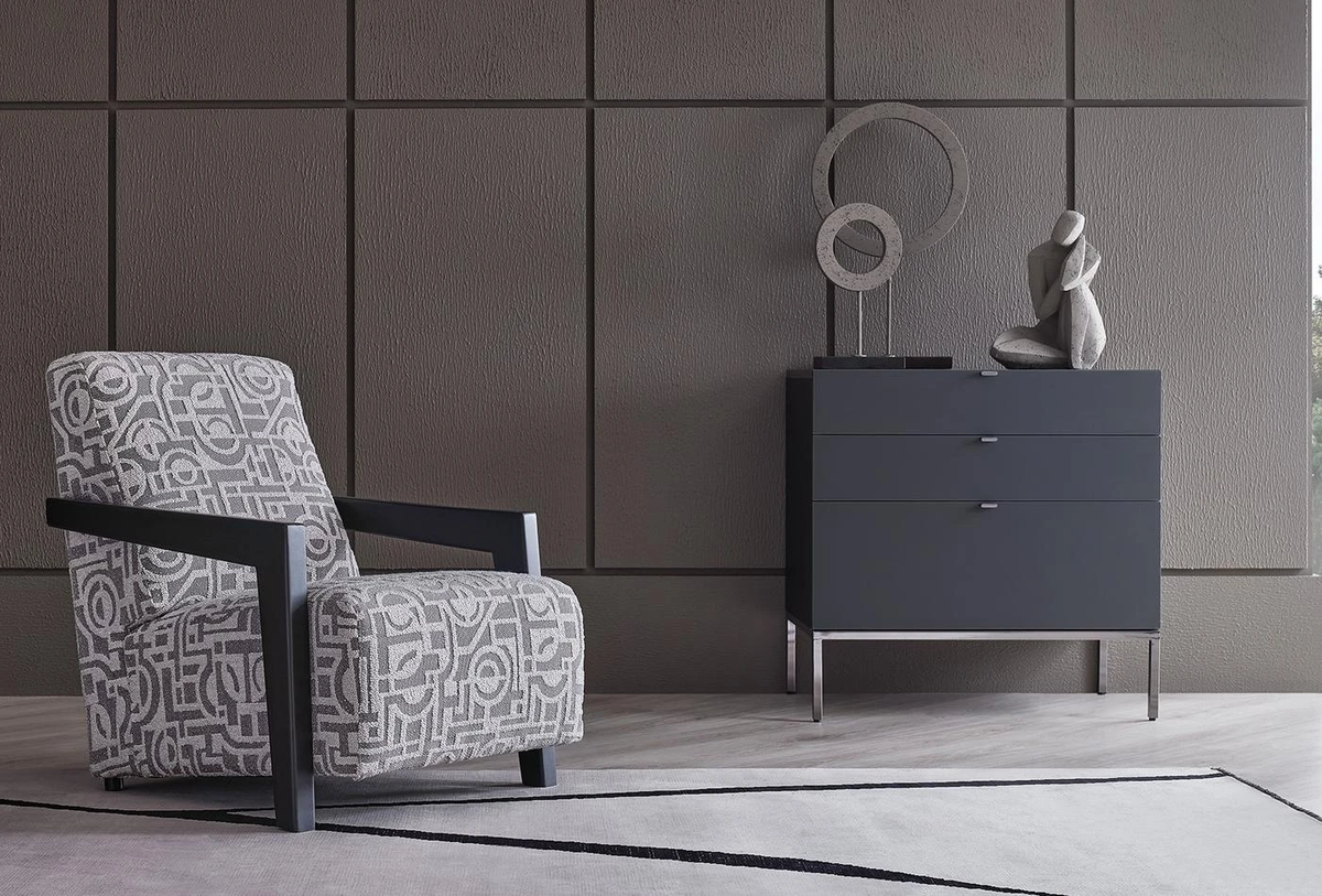 Шкаф «Legato Black» с три чекмеджета и  органайзер, размер 80х81х48см