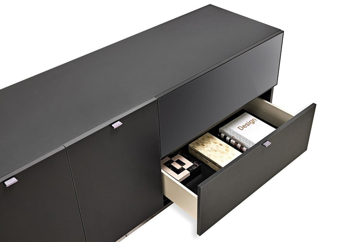 Бюфет «Legato Black» с чекмедже, размер 160х81х48см
