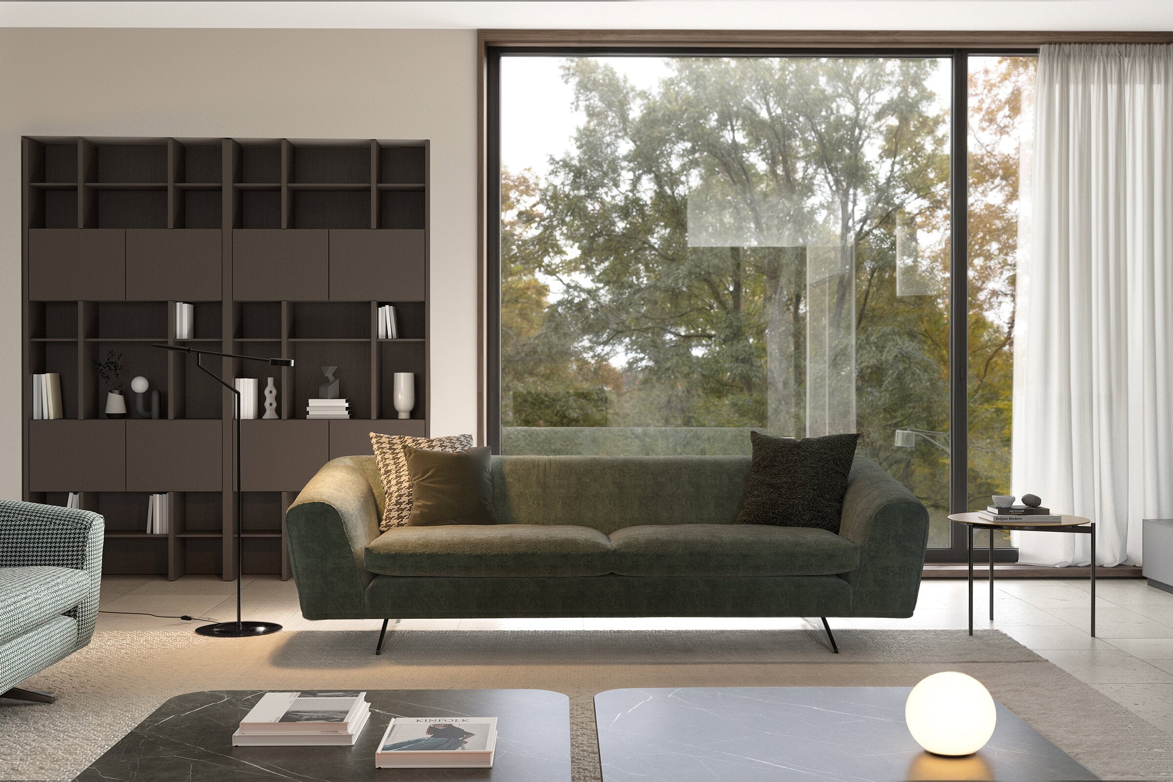 Триместен диван «New Castle» + 3 декоративни възглавници, ширина 230см